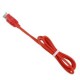 1M 2A de alta elasticidad de transmisión de datos cable de carga de Micro USB para Android rojo - Envío Gratuito