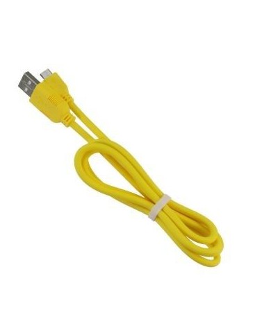 1M 2A de alta elasticidad de transmisión de datos cable de carga de Micro USB para Android Amarillo - Envío Gratuito