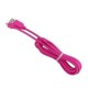 2M 2A de alta elasticidad de transmisión de datos cable de carga de Micro USB para Android Rosa roja - Envío Gratuito