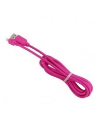 2M 2A de alta elasticidad de transmisión de datos cable de carga de Micro USB para Android Rosa roja - Envío Gratuito