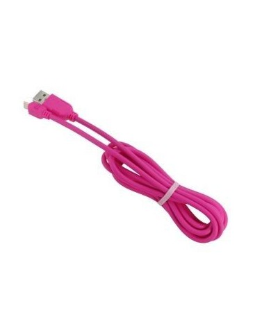 2M 2A de alta elasticidad de transmisión de datos cable de carga de Micro USB para Android Rosa roja - Envío Gratuito