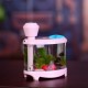 Acuario LED luz de noche humidificador portátil humidificador USB-460 ML regalo blanco - Envío Gratuito