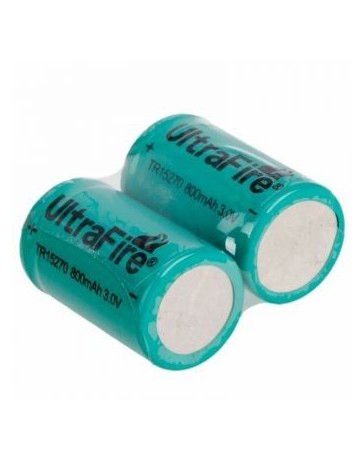Baterias Recargables Litio Ultrafire 15270 2pcs 3V 800mAh 15270CR2 UltraFire Li-ion - Envío Gratuito