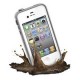 ER teléfono iphone4G  4S blanco cáscara impermeable - Envío Gratuito