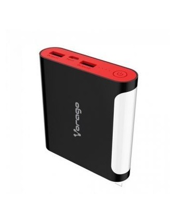 Power Bank Vorago Au-301 12000 Mah NegroRojo Ac-485898-7 - Envío Gratuito