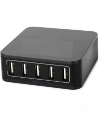 Cargador USB Ovaltech 5USB-NEGRO Negro 5 V +C+ - Envío Gratuito