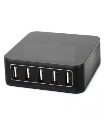 Cargador USB Ovaltech 5USB-NEGRO Negro 5 V +C+ - Envío Gratuito