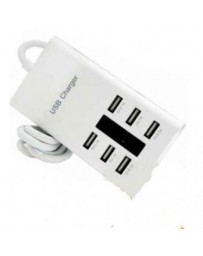 Cargador USB Ovaltech 6USBD-BLANCO Blanco +C+ - Envío Gratuito