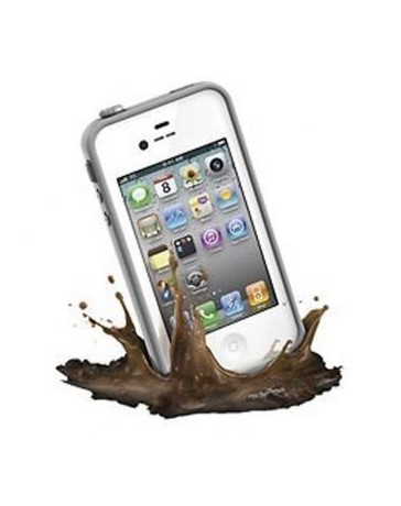EH teléfono iphone4G  4S blanco cáscara impermeable - Envío Gratuito