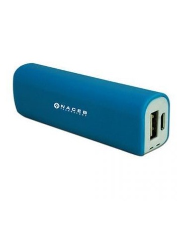 Power Bank Naceb Technology NA-605A 2200Mah Azul +C+ - Envío Gratuito