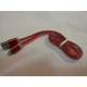 cable de carga de datos para el iPhone 5S  5  5C, iPad Air, iPad Mini (Rojo) - Envío Gratuito
