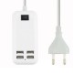 La UE tapa 4 puertos múltiple pared del USB del cargador del teléfono inteligente - Envío Gratuito