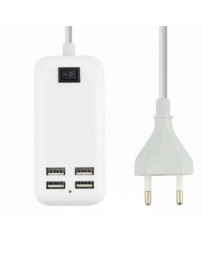 La UE tapa 4 puertos múltiple pared del USB del cargador del teléfono inteligente - Envío Gratuito
