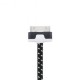 EW 2m trenzado de datos USB cargador plana & Sync cable de carga para iPhone 4 4S 3G - negro - Envío Gratuito