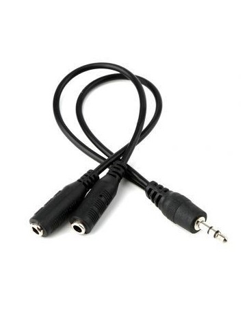 ER un punto de cable adaptador de cable de audio de dos auriculares de 3,5 mm. - Envío Gratuito