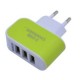 Multifuncionales Puertos triple pared del USB Inicio de viaje AC adaptador de cargador para el USB - Envío Gratuito