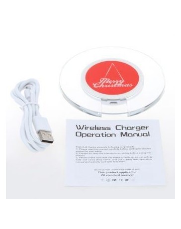 Christmas Wireless ITIAN A9 Christmas Style Qi Wireless Charger Transmitter Pad For Samsung - Envío Gratuito