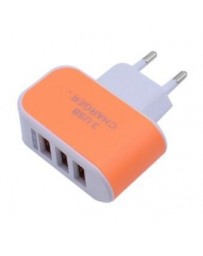 USB S6 enchufe de la UE Adaptador de corriente de calidad superior de Orange - Envío Gratuito