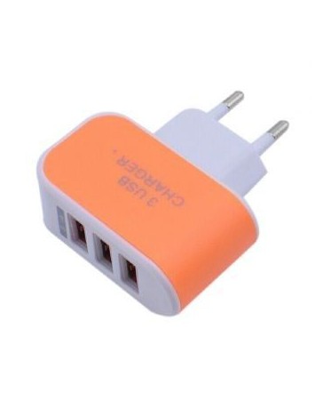USB S6 enchufe de la UE Adaptador de corriente de calidad superior de Orange - Envío Gratuito