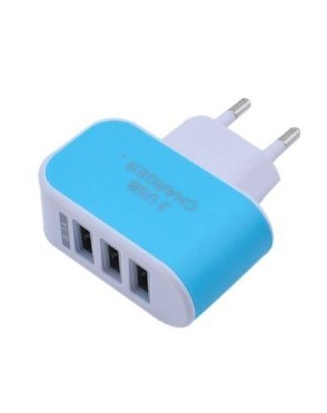 USB S6 enchufe de la UE Adaptador de corriente de calidad superior azul. - Envío Gratuito