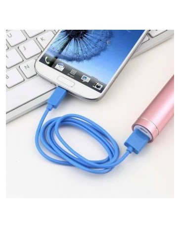 Micro V8 cable USB 1M Azul - Envío Gratuito