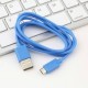 Micro V8 cable USB 1M Azul - Envío Gratuito