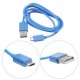 Micro V8 cable USB 1M Azul - Envío Gratuito