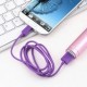 Micro V8 1M cable USB púrpura - Envío Gratuito