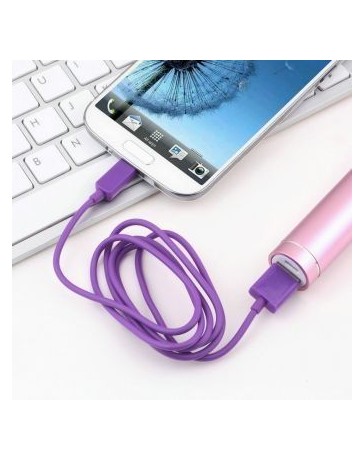 Micro V8 1M cable USB púrpura - Envío Gratuito