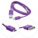 Micro V8 1M cable USB púrpura - Envío Gratuito