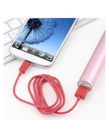 v8 cable micro USB 1M roja - Envío Gratuito