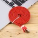 Plana cable trenzado 2m Rojo - Envío Gratuito