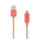 Micro V8 cable USB 1M Naranja - Envío Gratuito
