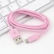 Micro USB v8 1M cable de color rosa - Envío Gratuito