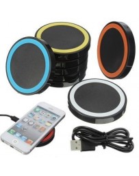 Universal Qi Inalámbrico Cargador Pad+USB Cable por iPhone Samsung Nokia HTC LG - Envío Gratuito