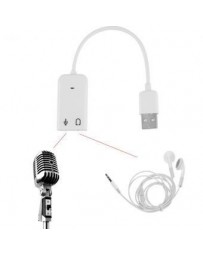 USB 2.0 externo 3D Virtual 7.1 canal de audio adaptador de tarjeta de sonido para PC portátil - Envío Gratuito