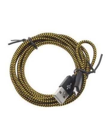 cables de cobre 2M Micro USB Data Sync cable de carga universal para Samsung HTC LG negro - Envío Gratuito