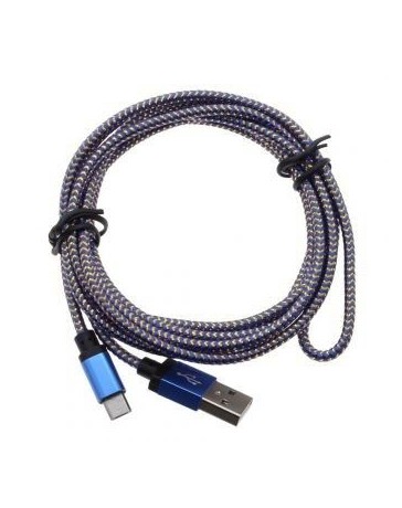cables de cobre 2M Micro USB Data Sync cable de carga universal para Samsung HTC LG azul - Envío Gratuito