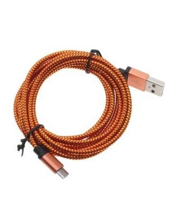 cables de cobre 2M Micro USB Data Sync cable de carga universal para Samsung HTC LG rojo - Envío Gratuito