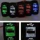 EH Cargador de coche universal USB 3.1A dual con indicador (verde) - Envío Gratuito