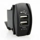 Cargador de coche universal 3.1A Dual USB con el indicador (azul) - Envío Gratuito
