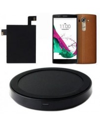 Cargador Cargador De Carga Inalámbrica Qi Pad + Receptor Pegatina Con La Tecnología NFC-Negro - Envío Gratuito