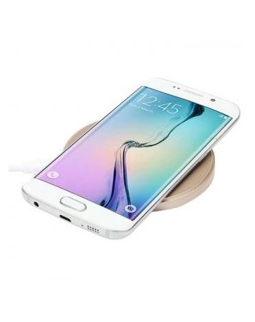 Cargador de carga inalámbrica Pad para Samsung Galaxy S6  S6 Edge-Oro - Envío Gratuito