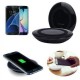 Cargador Inalámbrico de carga del cargador del cojín para la galaxia S7  S7 Edge-Negro - Envío Gratuito