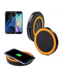 Cargador De La Energía De Carga Inalámbrica Pad Para Samsung Galaxy S7  S7 Edge-naranja - Envío Gratuito