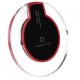 Cargador De Carga Inalámbrica Qi Ronda Pad Para Teléfonos Smartphone-rojo - Envío Gratuito