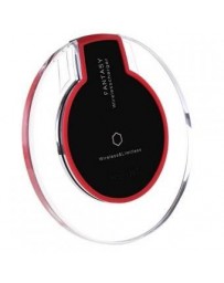 Cargador De Carga Inalámbrica Qi Ronda Pad Para Teléfonos Smartphone-rojo - Envío Gratuito