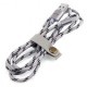 Cable de nylon trenzado de cuerda (Apple Andrews combinado de aleación de zinc USB) Gray - Envío Gratuito