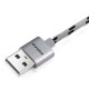 Cable de nylon trenzado de cuerda (Apple Andrews combinado de aleación de zinc USB) Gray - Envío Gratuito