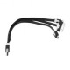 3-en-1 cable negro - Envío Gratuito